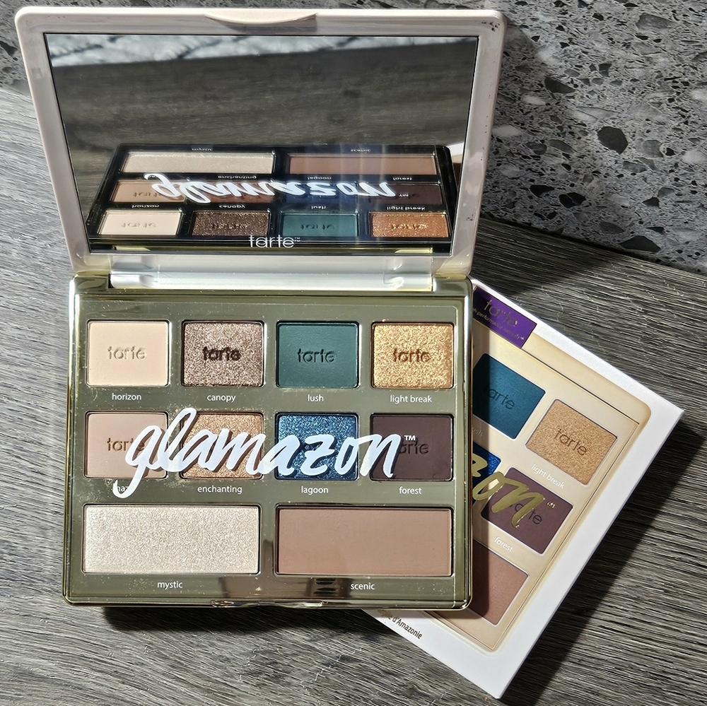 TARTE GLAMAZON Amazonian Clay Eyeshadow Palette NEW MSRP $49